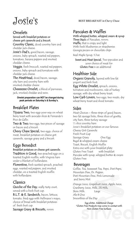 josiesp|josies menu.